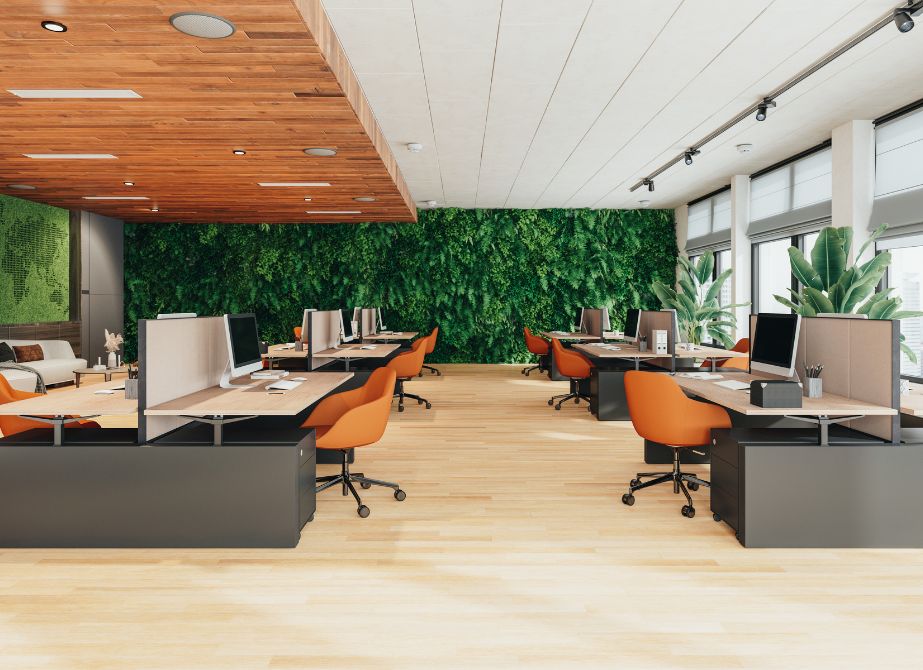 business people working green office