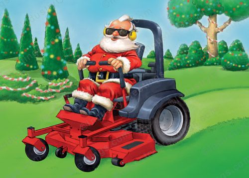 Christmas Lawn Mowing