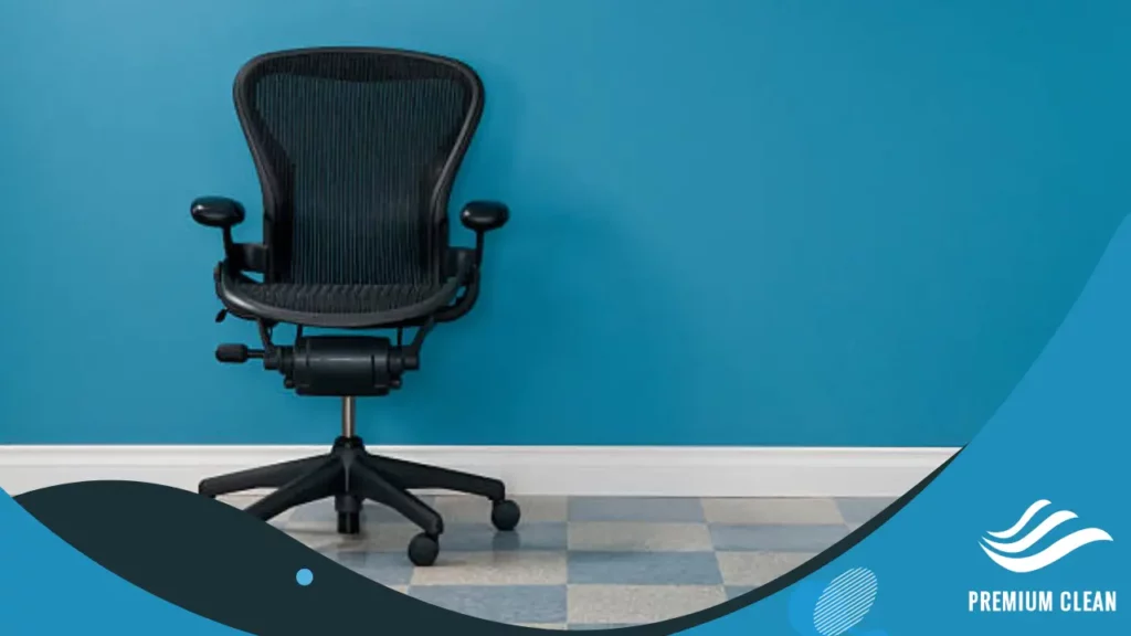 clean leather office chair
