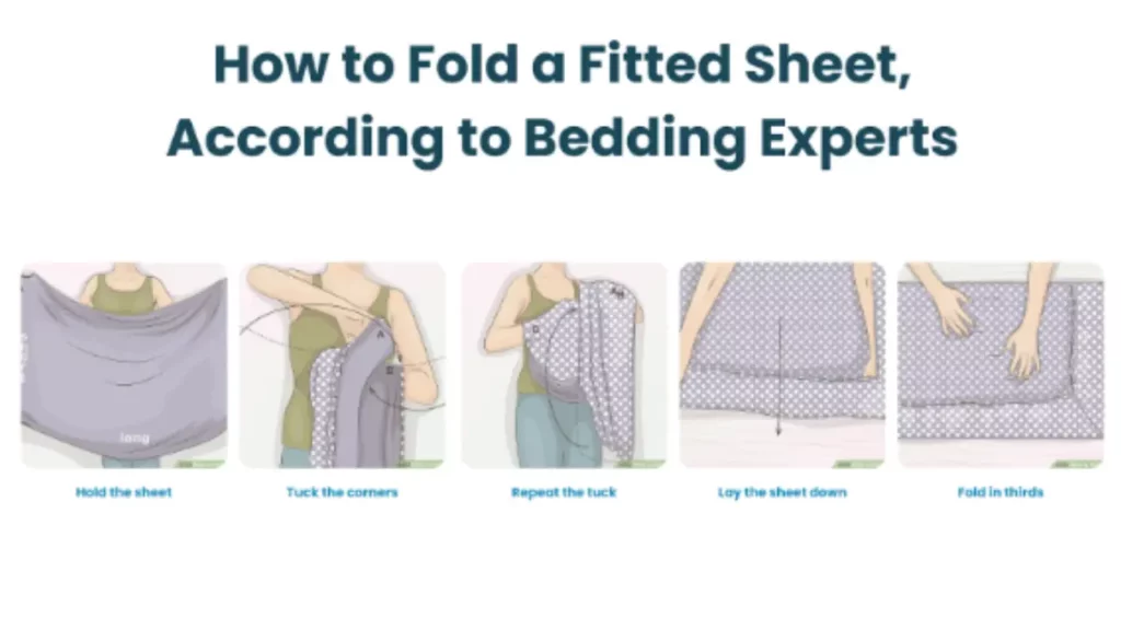 how to fold fitted bedsheets