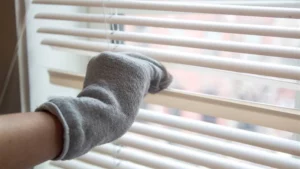 Socks to clean your blinds