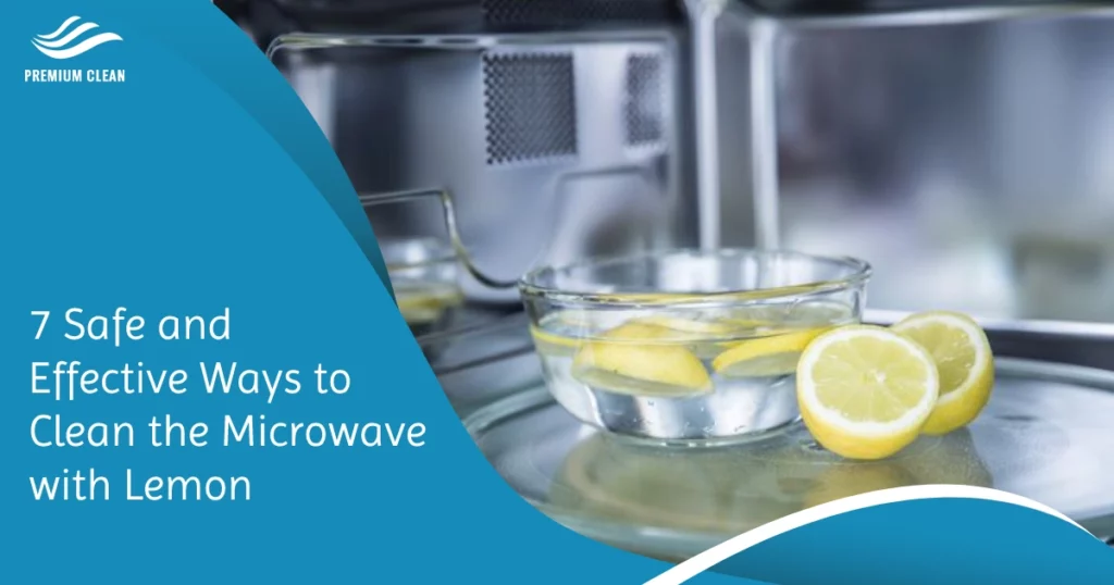 ways to clean the microwave with lemon
